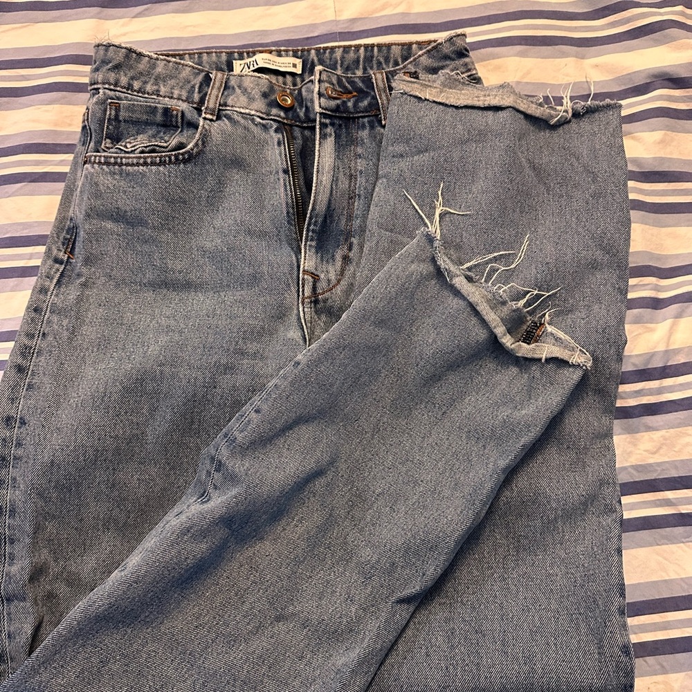 Abercrombie & Fitch Zoe Natural Rise Jeans - Blue - Picture 4 of 4